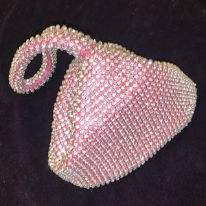 Small pink handbag - purse for homecoming / prom